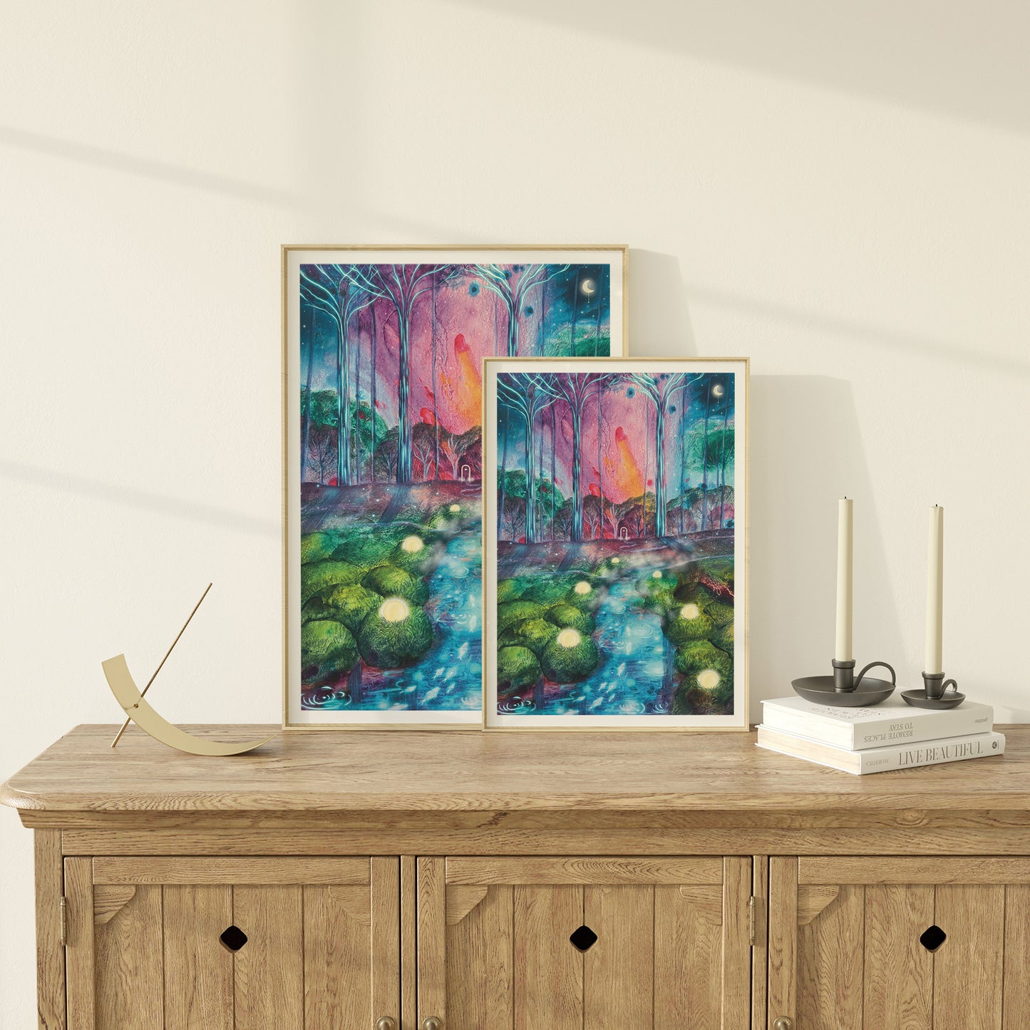 Night Forest Art Print