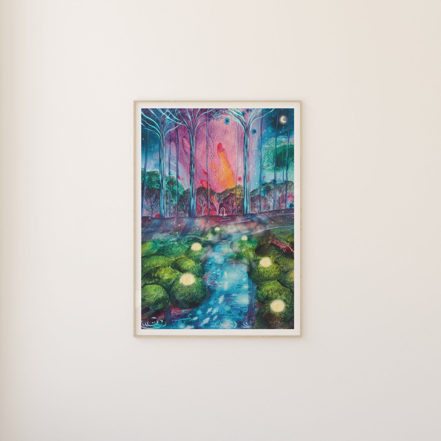 Night Forest Art Print