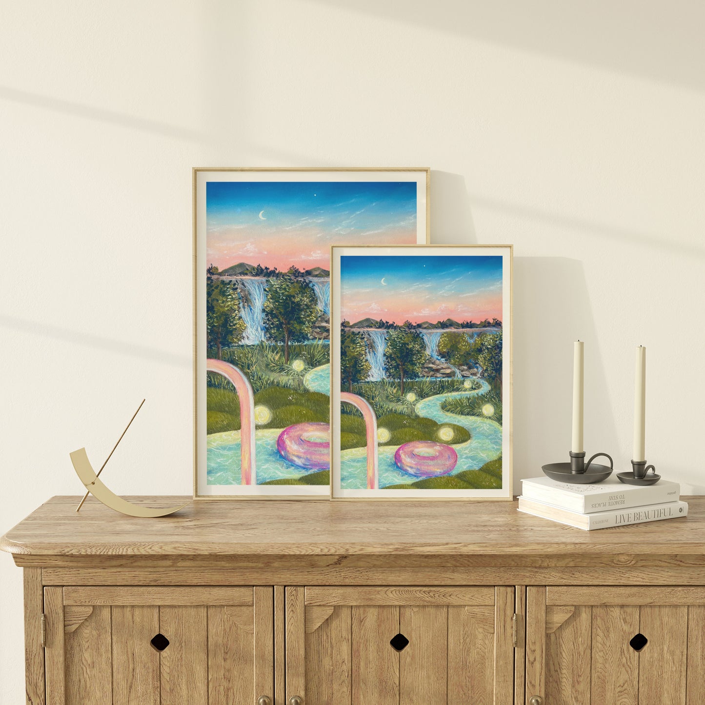Downstream Art Print