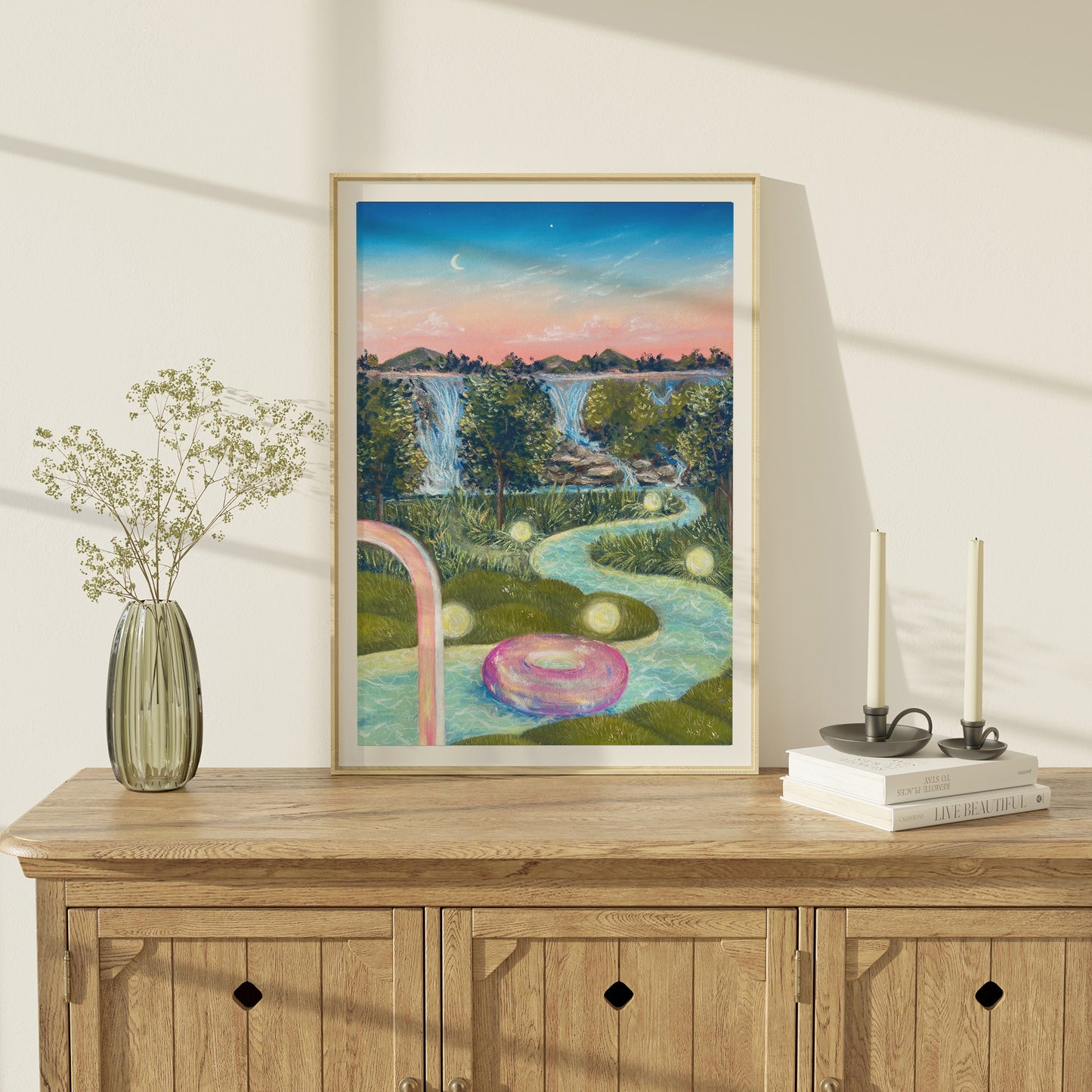 Downstream Art Print